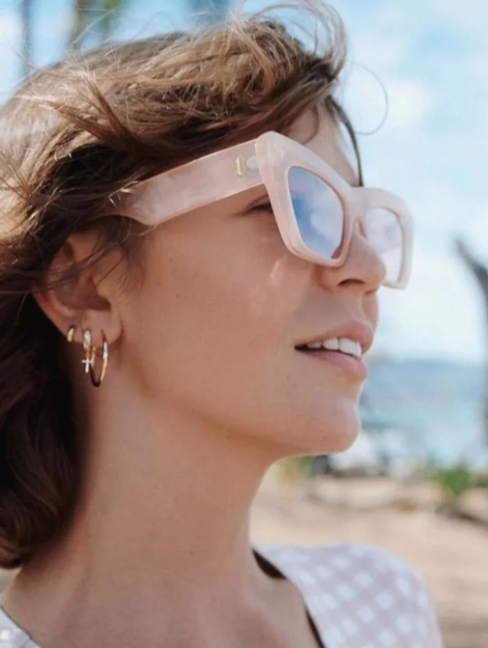 I-sea Bella PINK / PINK MIRROR POLARIZED LENS Sunglasses